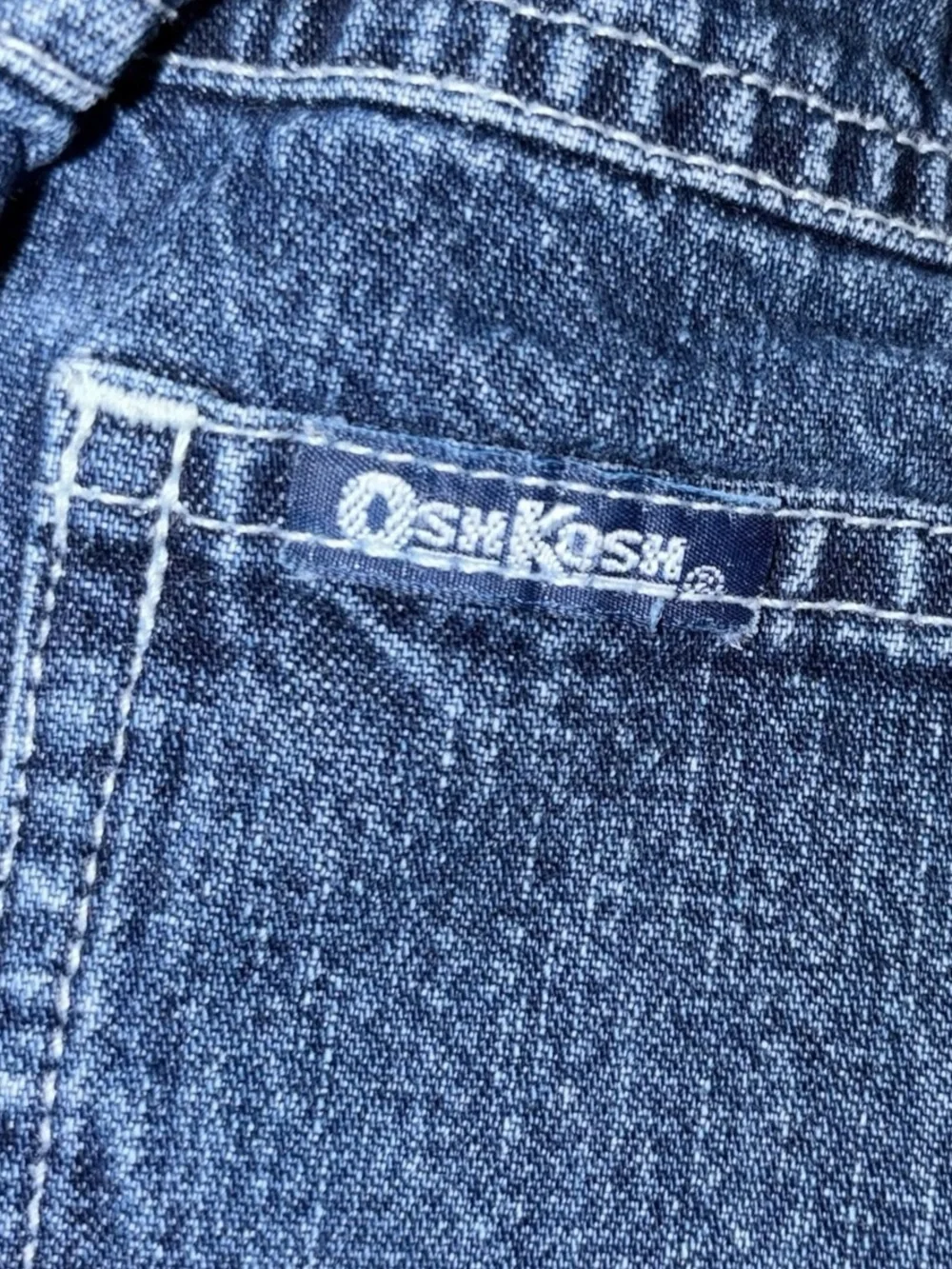 Vintage 90s OshKosh B’gosh Denim Floral Trim Flare Jeans 24M Boho Cottagecore